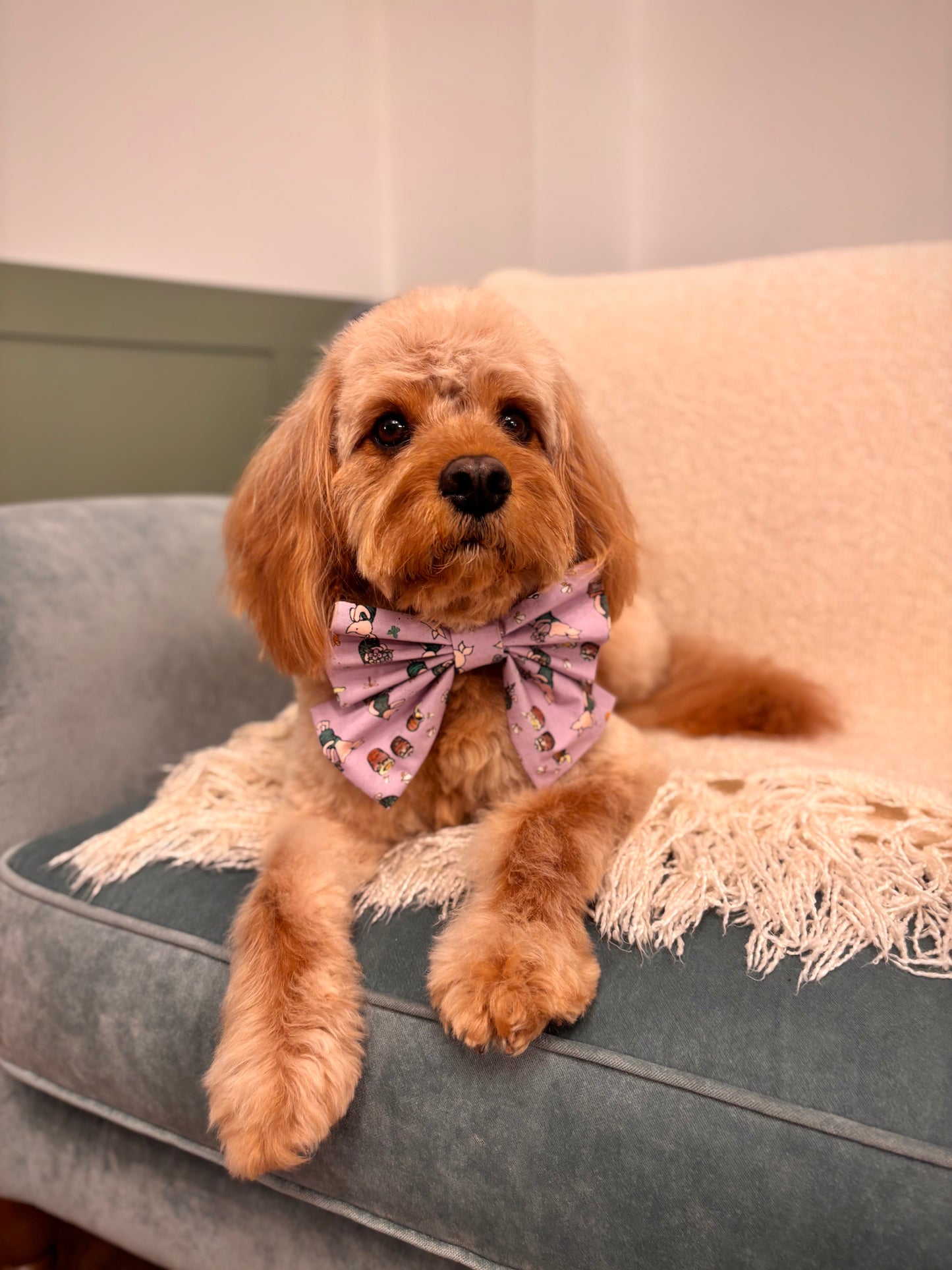 Piglet’s Little Flowers - Lilac - Sailor bow