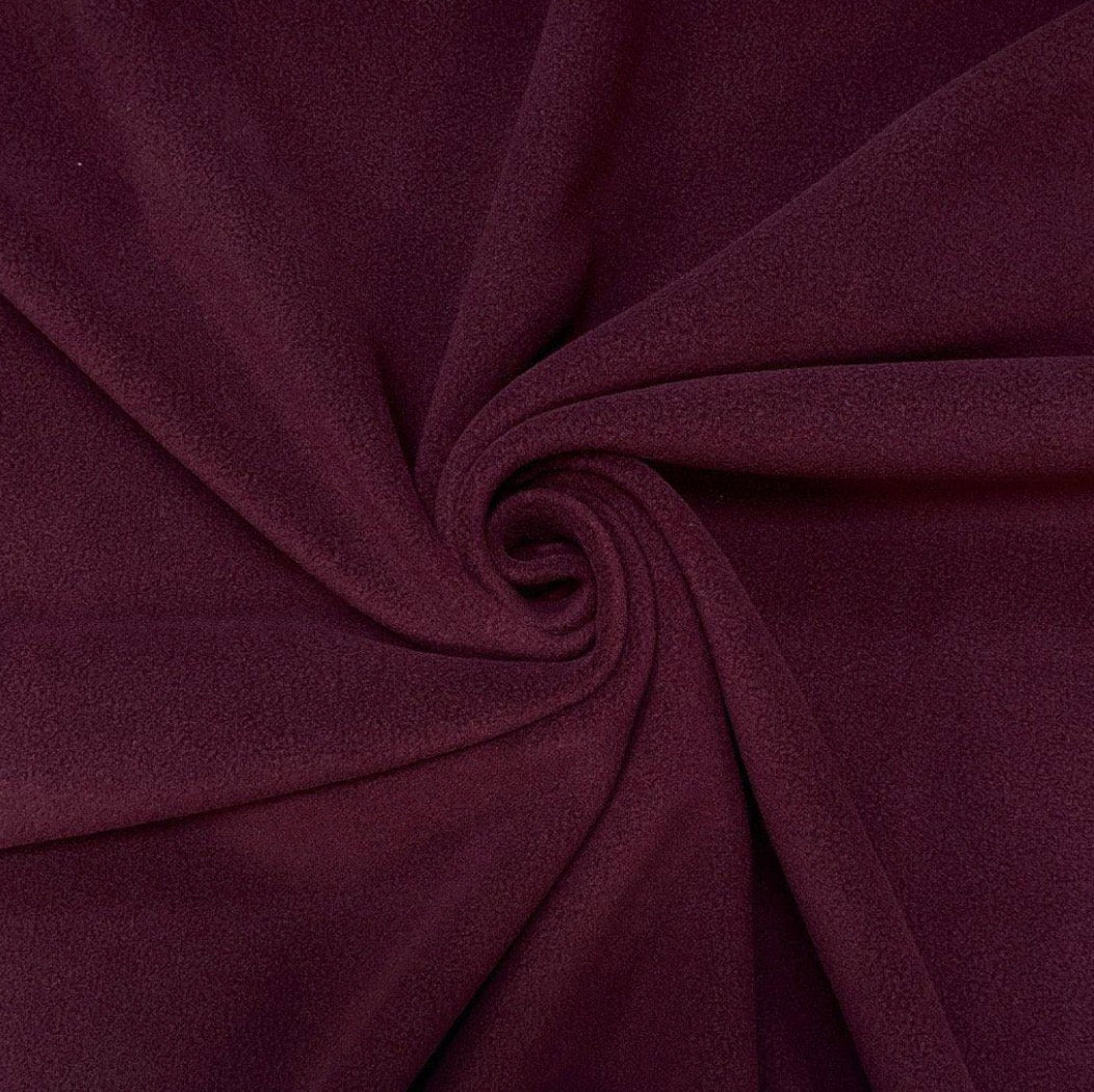 Handmade Polar Fleece Dog Snood - Wine