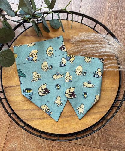 Dog Bandana - Pooh’s Hunny Hideaway - Sage Green