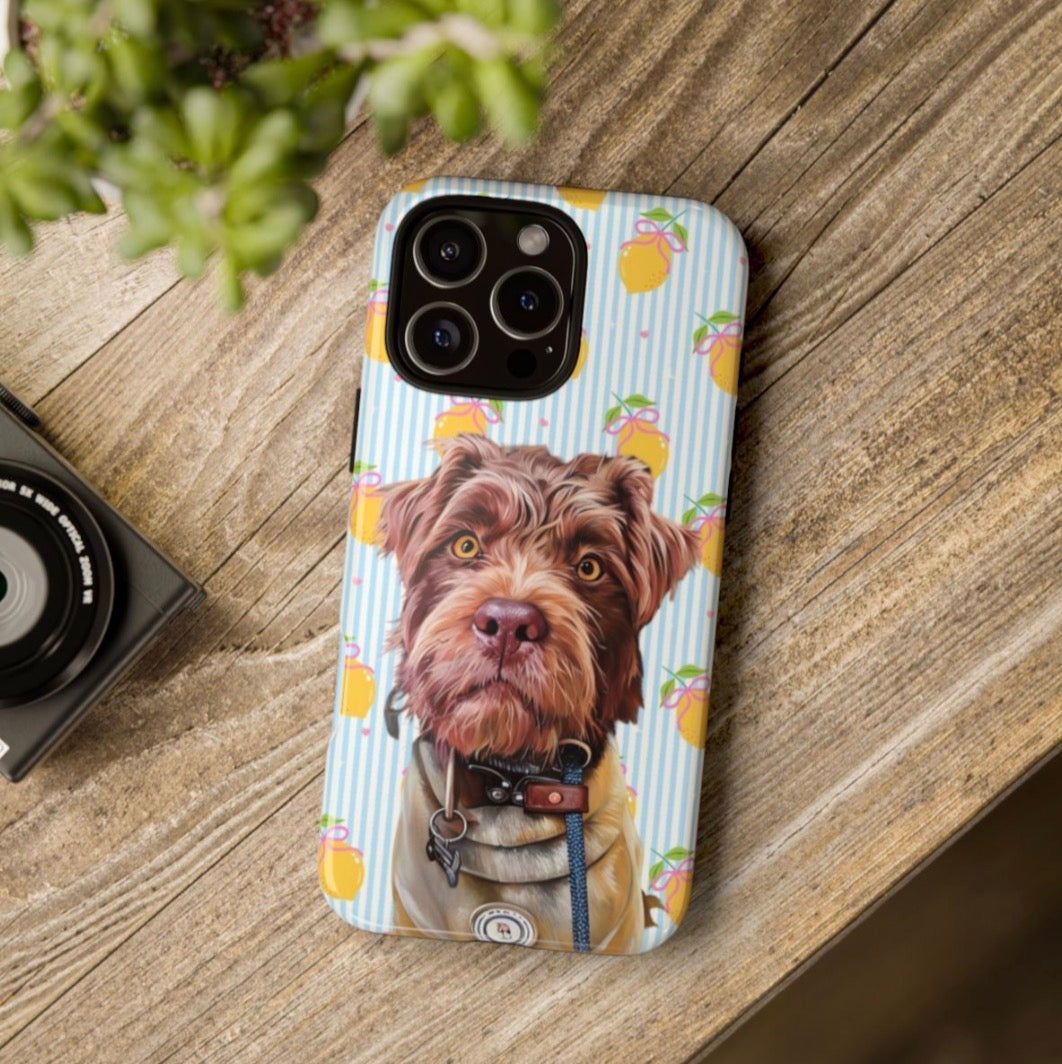 Personalised Pet Phone Case - Lemons & Bows