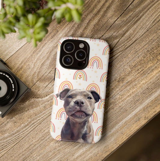 Personalised Pet Phone Case - Rainbow & Stars