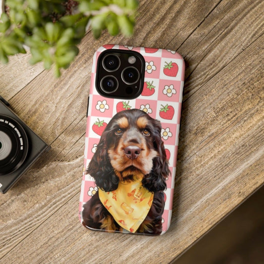 Personalised Pet Phone Case - Spring Checkerboard