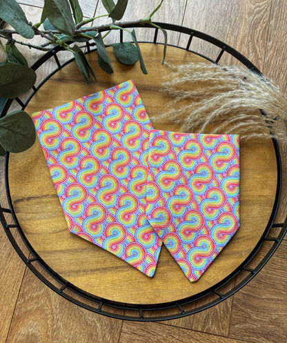 Dog Bandana - Rainbow Swirl