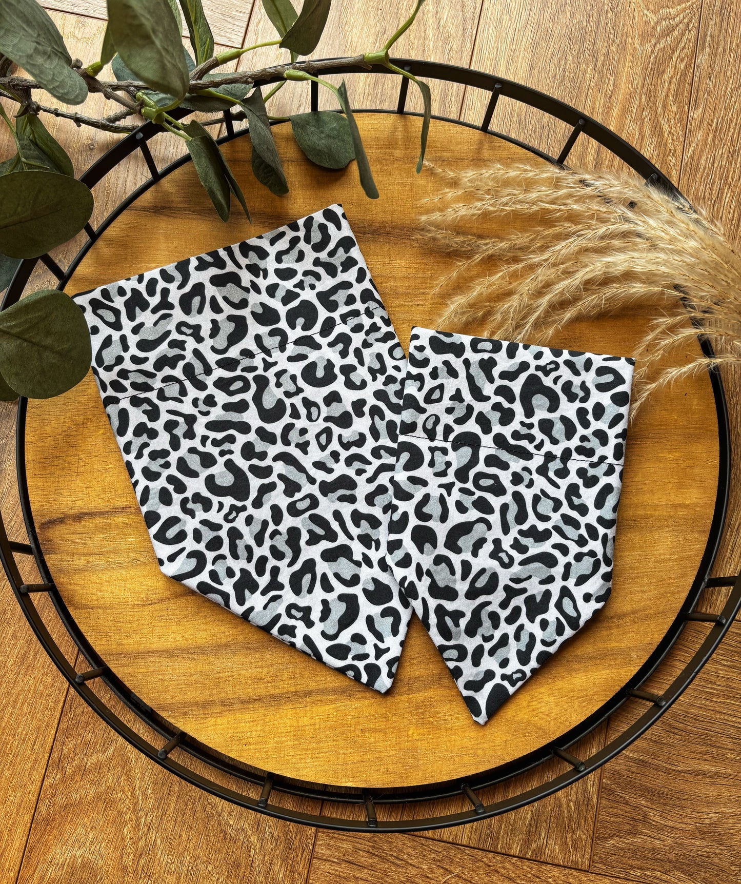 Dog Bandana - Neutral Leopard