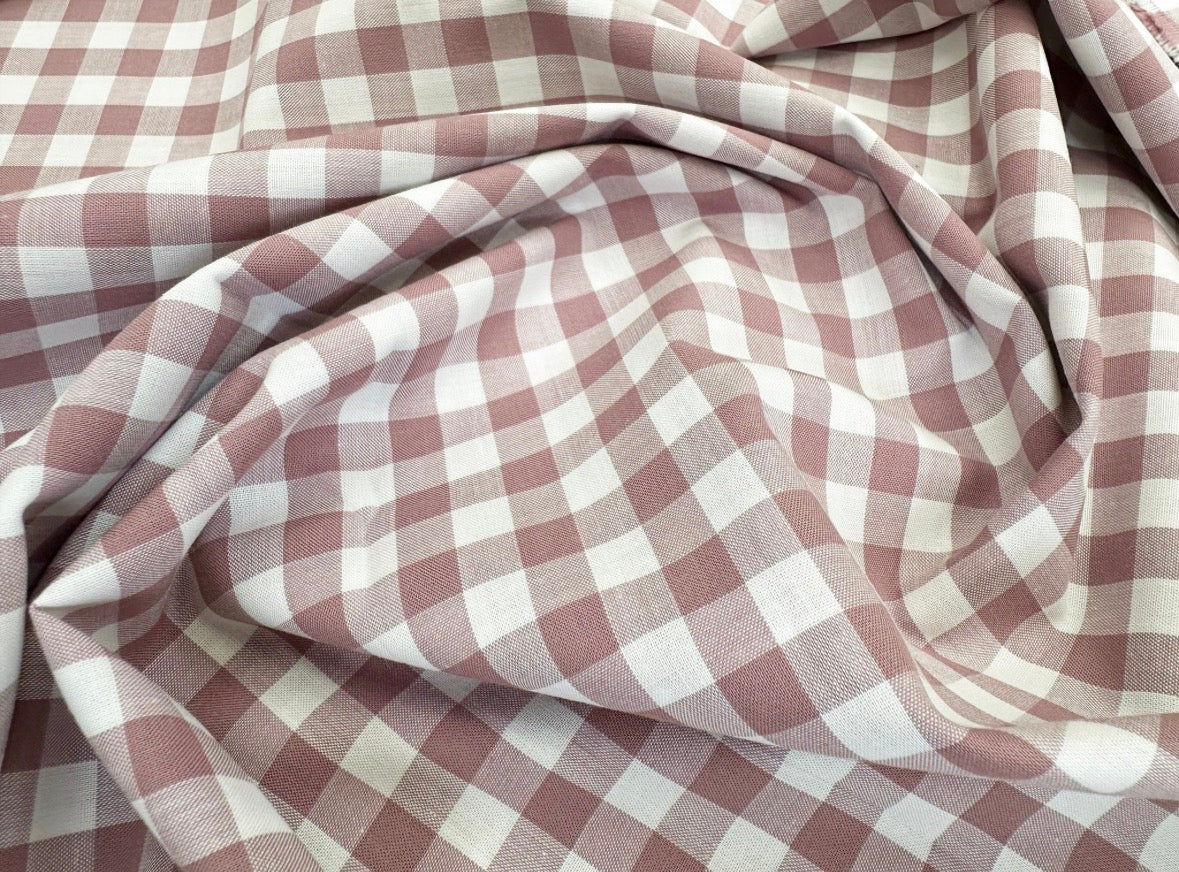 Handmade Dog Bandana - Mauve Gingham