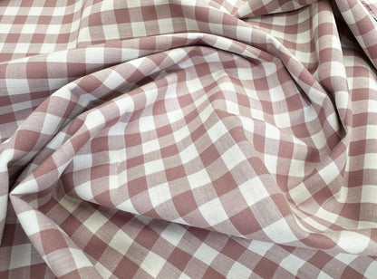 Handmade Dog Bandana - Mauve Gingham
