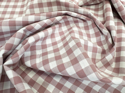 Handmade Dog Bandana - Mauve Gingham