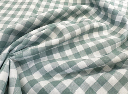 Handmade Dog Bandana - Duck Egg Gingham