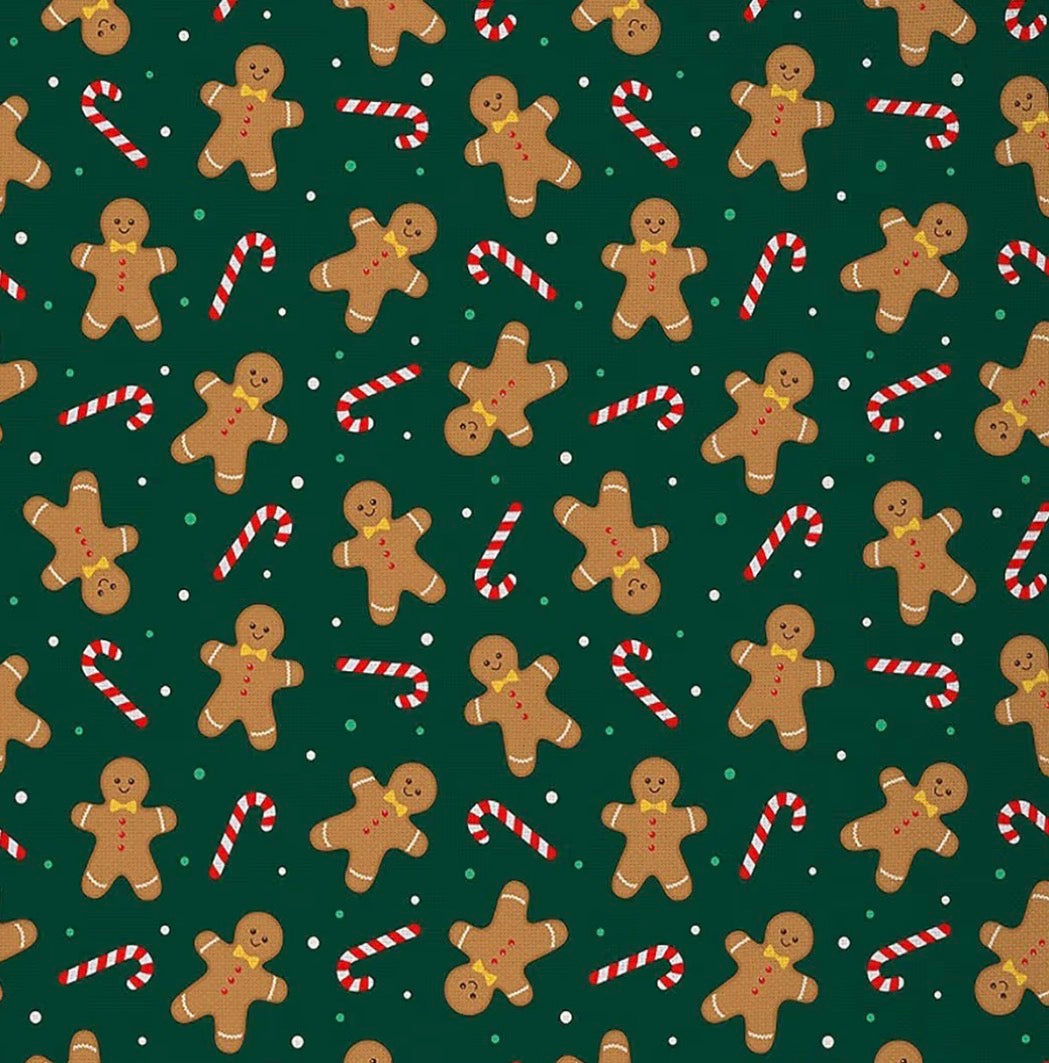 Dog bandana - Gingerbread & Candy Canes