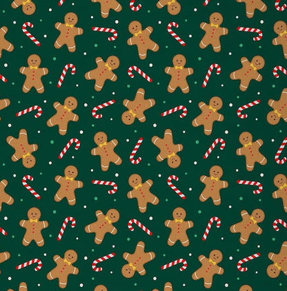 Dog bandana - Gingerbread & Candy Canes