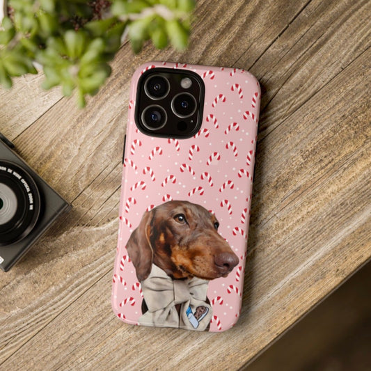 Personalised Pet Phone Case - Candy Cane Canine