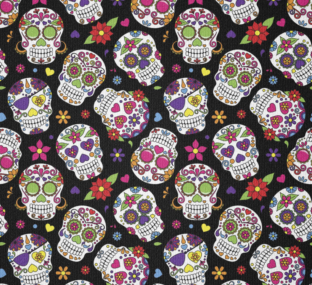 Dog Bandana - Groovy Skulls